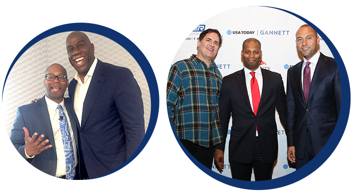 Kool-Kel-Magic-Johnson-Mark-Cuban-Derek-Jeter Kool Kel With Magic Johnson And Mark Cuban